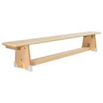 Banco de gimnasia 2 m, íntegramente de madera