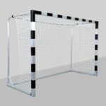 Portería de balonmano 3x2 m, acero, fija