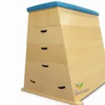 Plinto de gimnasia trapezoidal de 5 módulos