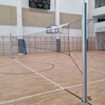 Postes de voleibol fijos de acero