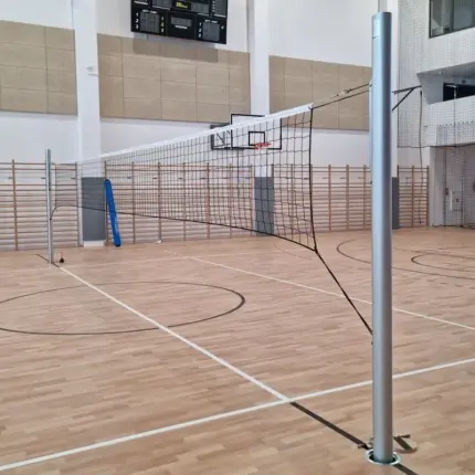 Postes de voleibol fijos de acero