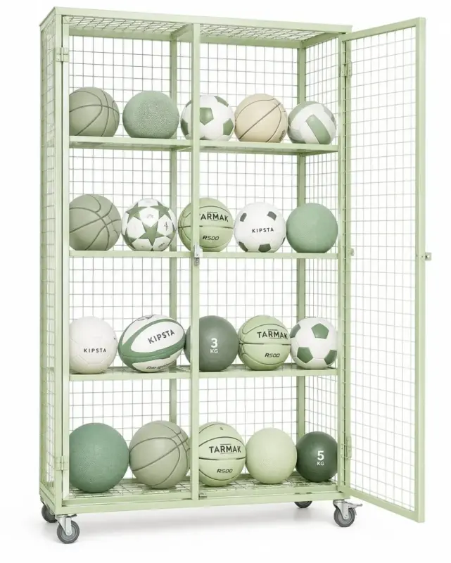 Armario con puertas para balones